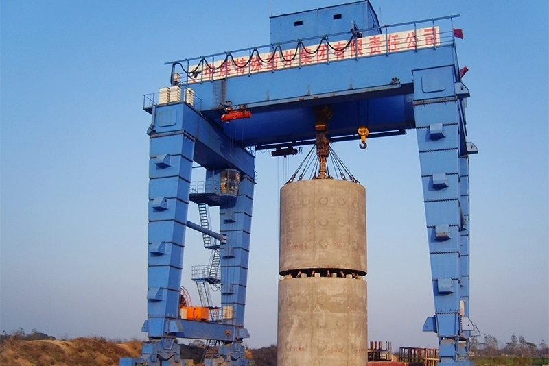 Gantry crane engineering view