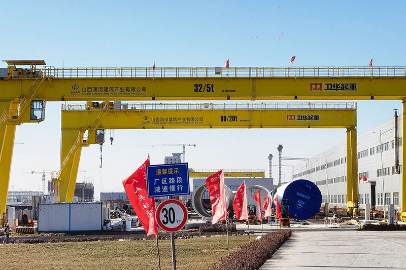 Gantry crane engineering view