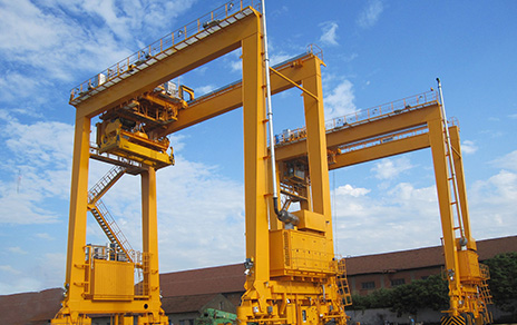 Gantry crane engineering view