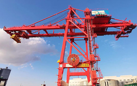 Gantry crane engineering view