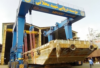 Launch of 300t Boat/Yacht Crane (MBH300t) in Iran
